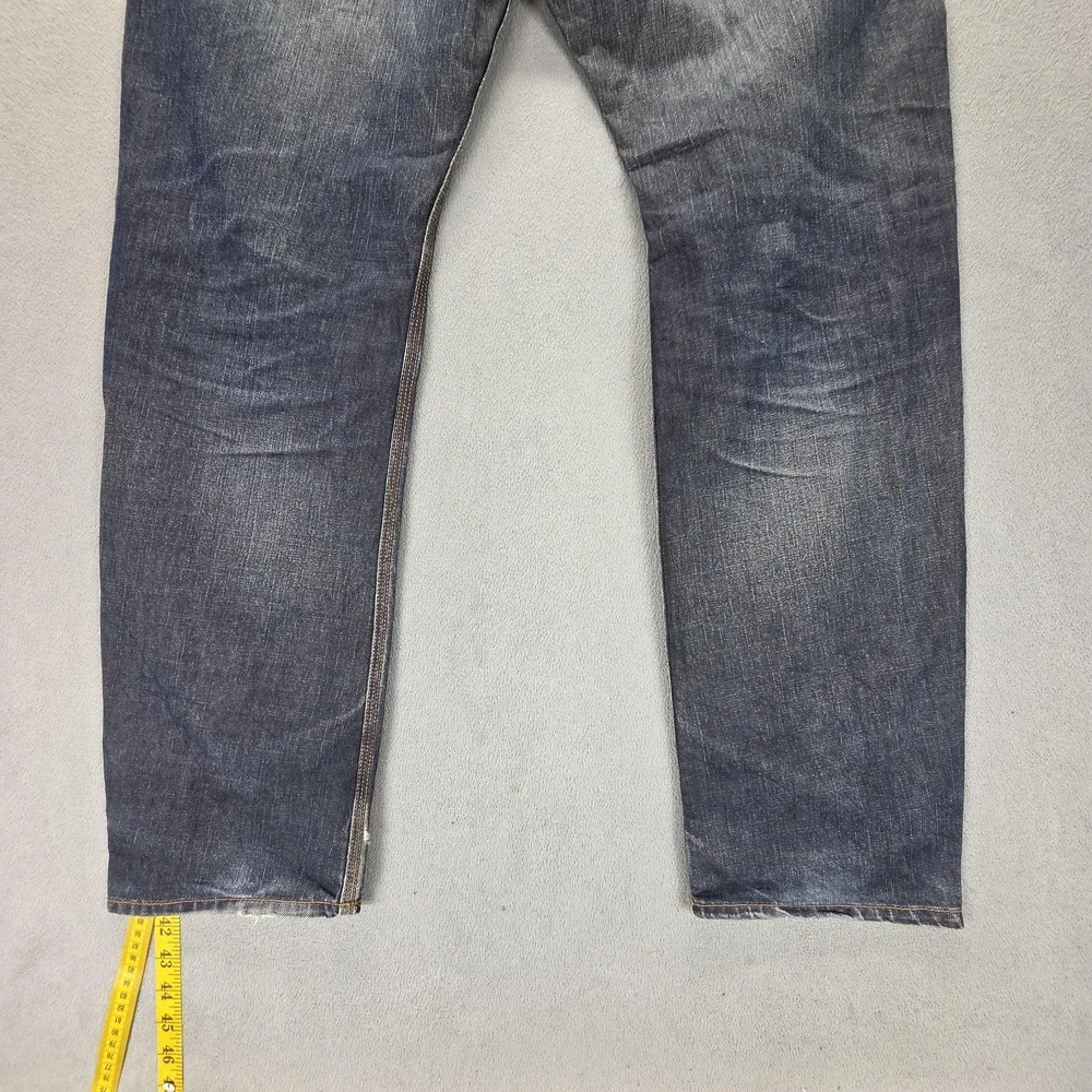 Diesel Jeans Mens 33x32 Blue Bravefort Comfort Carrot Relaxed Button Fly 0088Z